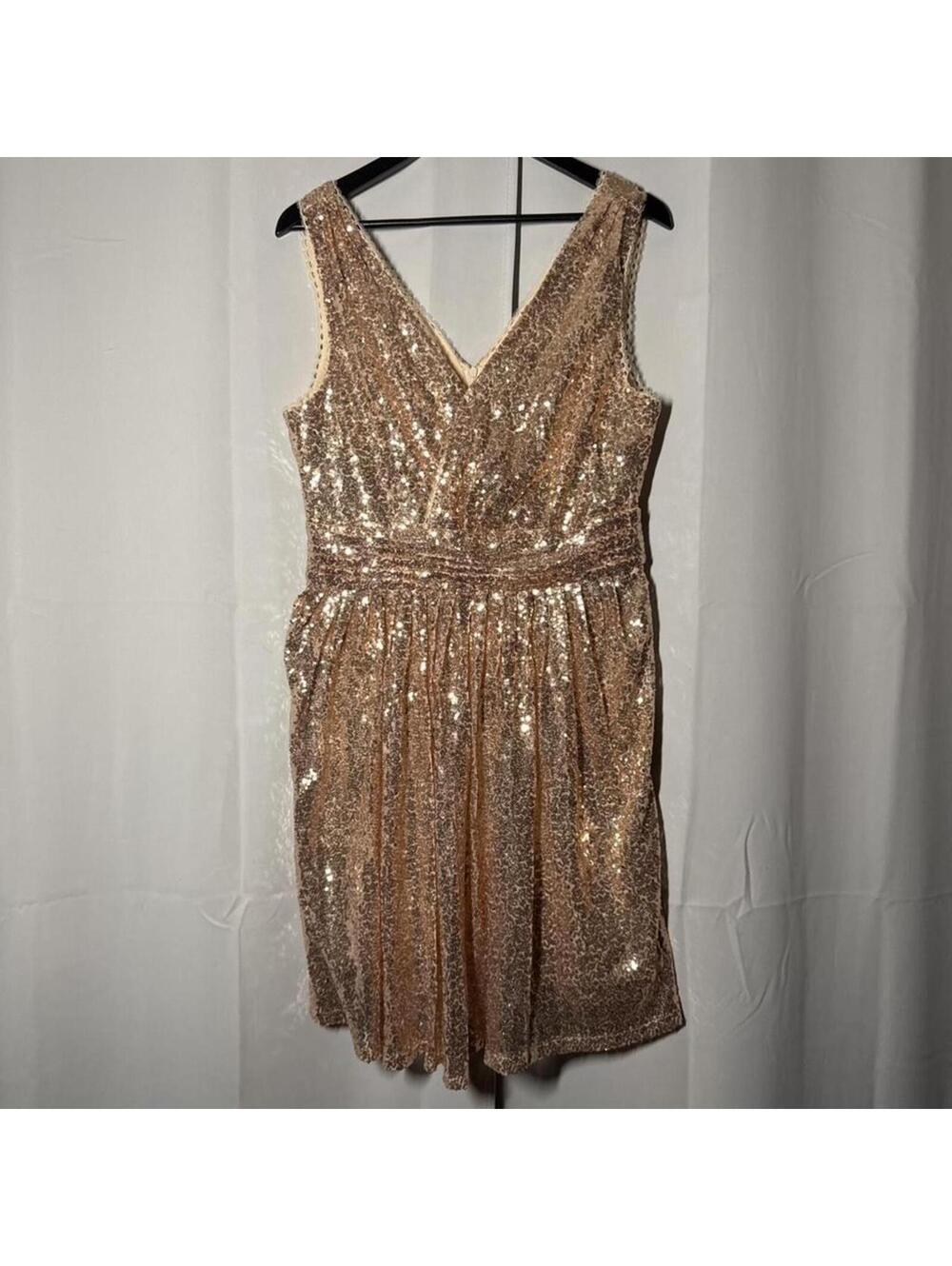 Women's Gold and Pink Dress